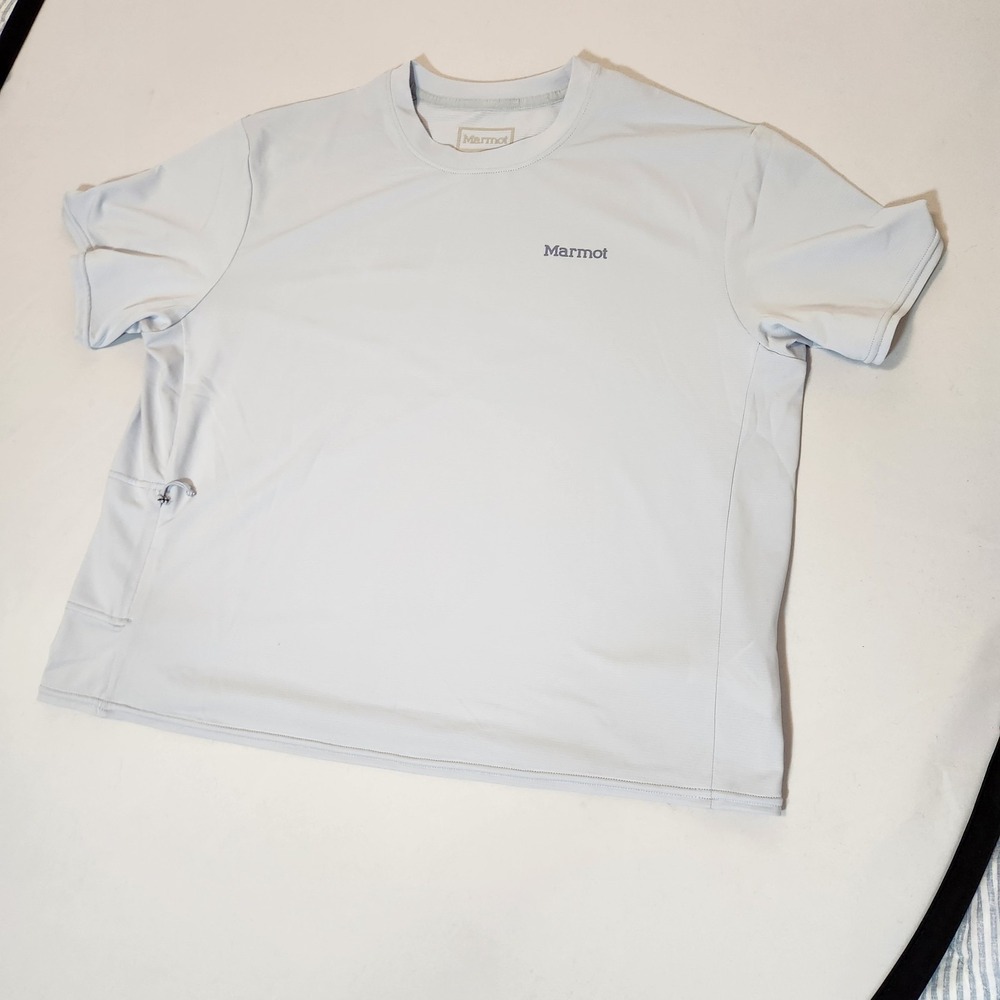 Marmot Women's Short Sleeve AirExchange Crew Neck Sun Shirt Tech Size Medium - Picture 10 of 14